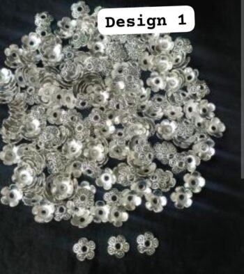 Antique Bead caps -Silver design 1