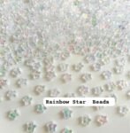 Raninbow Transperant Beads -Star