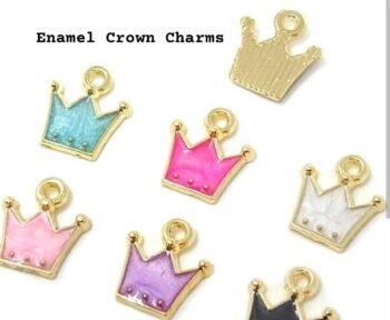 Crown Enamel  Charms