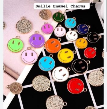 Big Smilie  Enamel charms