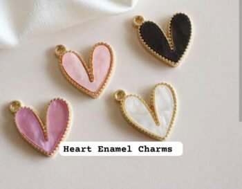 Heart Enamel Charms -2